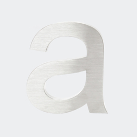 Huisletter a Arial rvs/inox 3D 20cm weerbestendig