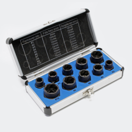 Schroeven en moer extractor 9-19mm 10-delig