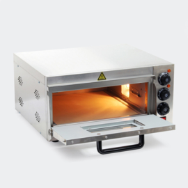 Pizza oven RVS 2000W met vuursteen voor pizza en gebak