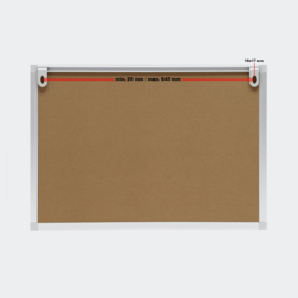 Magnetisch whiteboard 70x50cm tekenbord incl. magneten