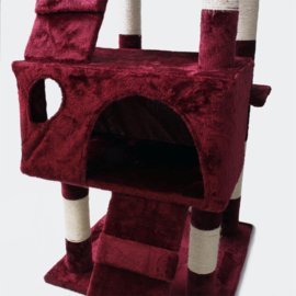 Krabpaal krabboom kattenboom wijnrood 170cm
