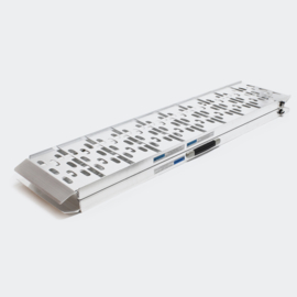 Opklapbare rolstoelhelling oprijplaat aluminium 151cm 270kg