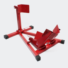 Inrijwielklem motorfiets standaard achterwiel (380kg) rood