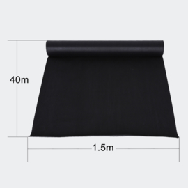 Onkruiddoek 50x1,5m 150g / m² zwart waterbestendig