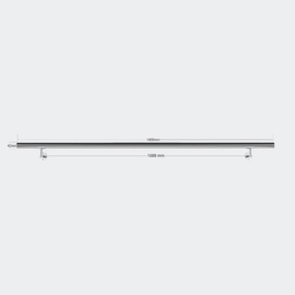 Trapleuning handrail wandbevestiging RVS 140cm