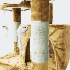 Krabpaal krabboom kattenboom beige 170cm