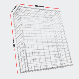 Steenkorf gegalvaniseerd 150x100x30cm