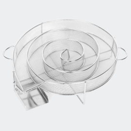 Koude rookgenerator RVS BBQ-rookbak Ø 16cm x 4,5 cm
