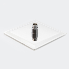 Regendouche douchekop vierkant RVS 20x20cm