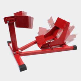Inrijwielklem motorfiets standaard achterwiel (380kg) rood