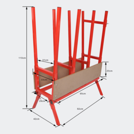 PRO Zaagbok zaagpaard 860x400x1040mm met vergrendelklem
