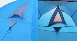 Iglo campingtent 3 personen blauw-grijs