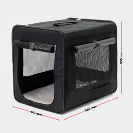 Opvouwbare transportkooi bench honden draagtas medium 58x46x53cm