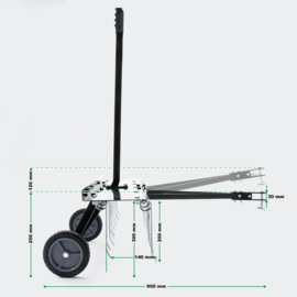 Ontmosser kam 100cm zitmaaier tractor