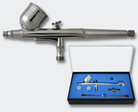 Profi Airbrush Pistool set 130T 0.2/0.3/0.5mm dubbele actie