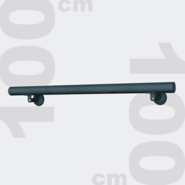 Trapleuning handrail wandbevestiging antraciet 100cm