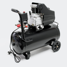 Luchtcompressor 50 liter tank 8 bar 1100W dubbele aansluiting
