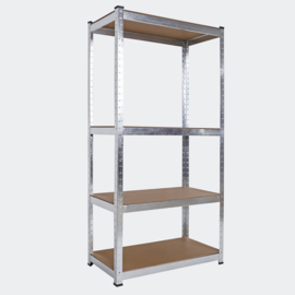 Hoekrek voorraadrek metaal 160cm 3 elementen