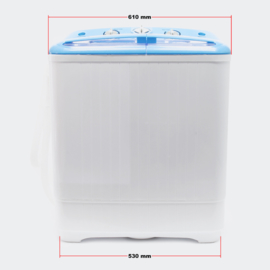 Mini wasmachine camping 5,2 kg normaal-fijne was en centrifuge