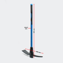 Pikhouweel met glasvezel steel