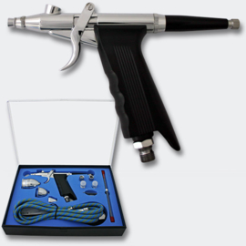 Profi Airbrush Pistool set 116AK 0.2/0.3/0.5 mm dubbele actie