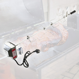 BBQ draaispit grill vleesklem RVS elektrisch 110cm