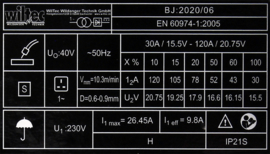 Mobiele MIG - MAG laspost met 40–120 Amp 0,6–0,8mm lasdraad