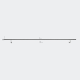 Trapleuning handrail wandbevestiging RVS 150cm