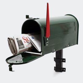 US Mailbox Brievenbus Amerikaans Design groen muurbevestiging