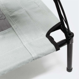Hondenbed met luifel draagbaar small grijs 60x45x50cm