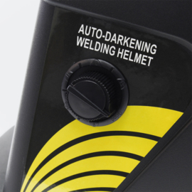 Zwarte automatische lashelm met verduistering