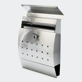Brievenbus muurmontage V7 zilver