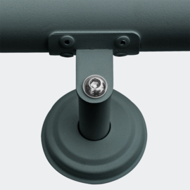 Trapleuning handrail wandbevestiging antraciet 100cm
