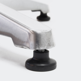 Ronde aluminium tafel inklapbaar in hoogte verstelbaar 74cm/114cm Ø60cm