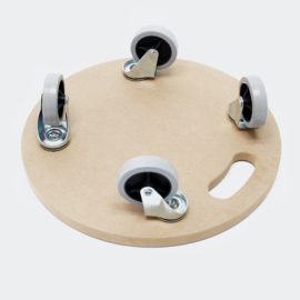 Meubelroller meubelkar rolplateau rond 380mm 250kg