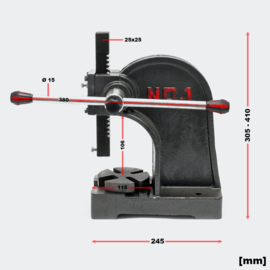 Handpers tot 1 ton pons
