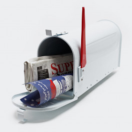 US Mailbox Amerikaans Design wit losse brievenbus
