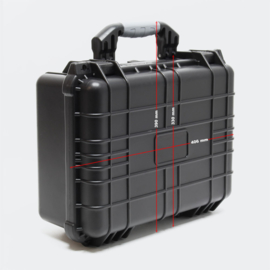 Opbergkoffer Hardcase zwart large 40.6x33x17.4cm