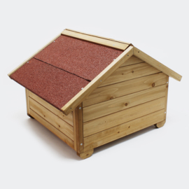 Kattenhuisje small met isolatie en klein kattenluik