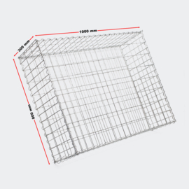 Steenkorf gegalvaniseerd 100x80x30cm