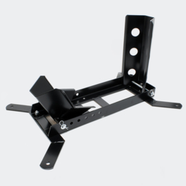 Inrijwielklem motorfiets standaard voor-achterwiel (450kg) zwart