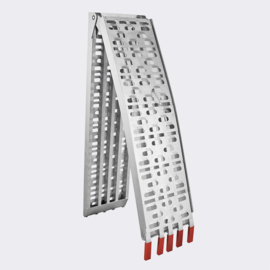 Oprijplaat opvouwbaar draagbaar aluminium 226cm 410kg