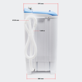 Mini wasmachine camping 5,2 kg normaal-fijne was en centrifuge