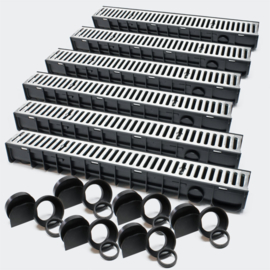 Grondgoot tot 1500 kg 6x100cm 6 stuks