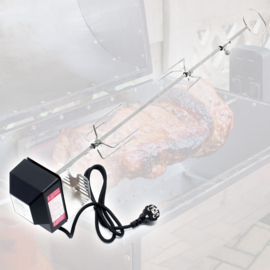 BBQ draaispit grill vleesklem RVS elektrisch 82cm