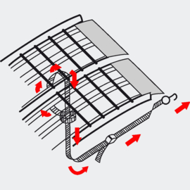 Oprijplaat opvouwbaar draagbaar aluminium 2 stuks 220cm 680kg