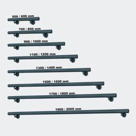 Trapleuning handrail wandbevestiging antraciet 100cm