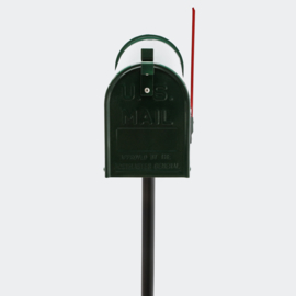 US Mailbox brievenbus Amerikaans Design groen met staander