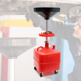 Olie aftapwagen tank 35 liter verstelbare hoogte