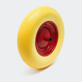 Lekbestendig PU-wiel voor kruiwagen grootte 400X100 / 4.00-8